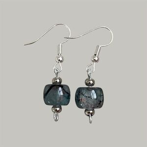 Dyed Dragon Vein Agate Earrings